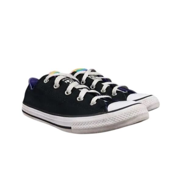 Converse Shoes Girls 3 Sneakers Chuck Taylor All Star Multi Tongue Casual Active - Picture 16 of 16